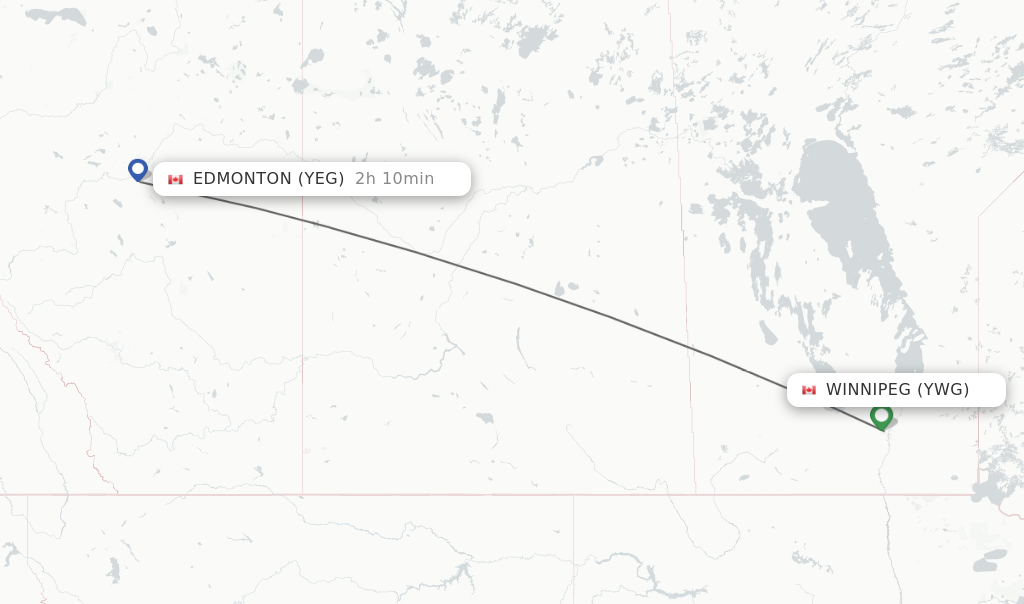 Direct non stop flights from Winnipeg to Edmonton schedules