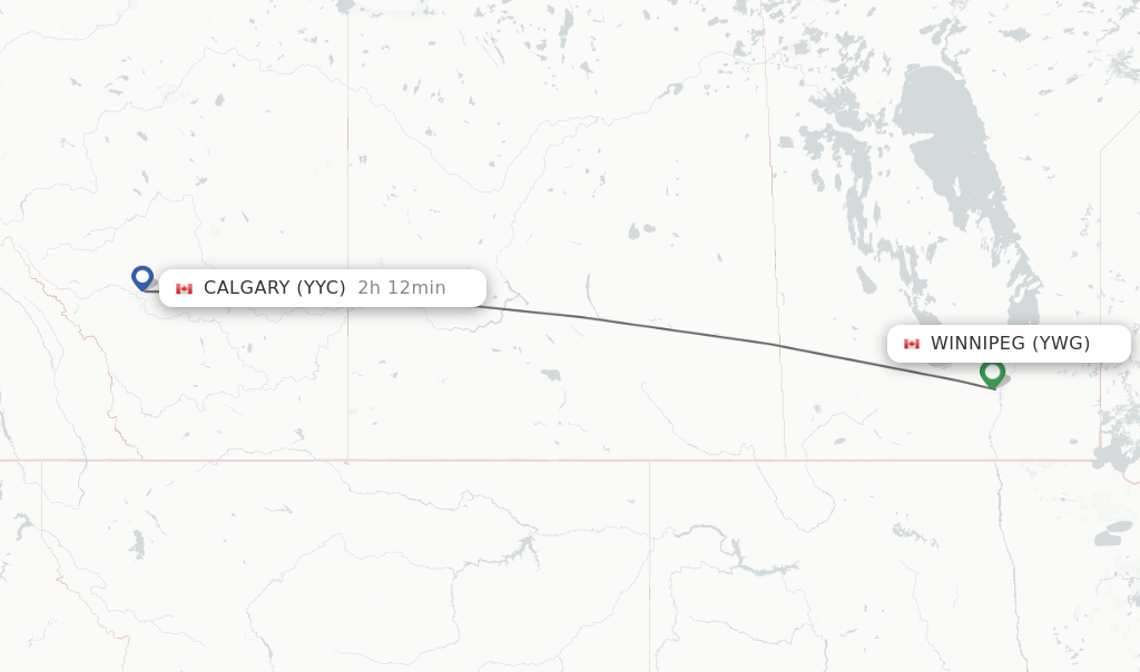 Direct Non Stop Flights From Winnipeg To Calgary Schedules   YWG YYC 