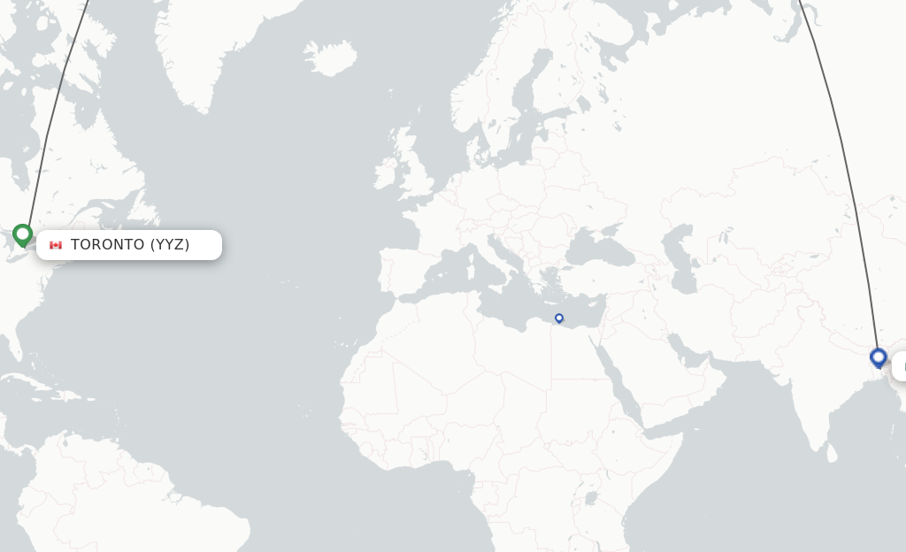 Direct (non-stop) Flights From Toronto To Dhaka - Schedules ...