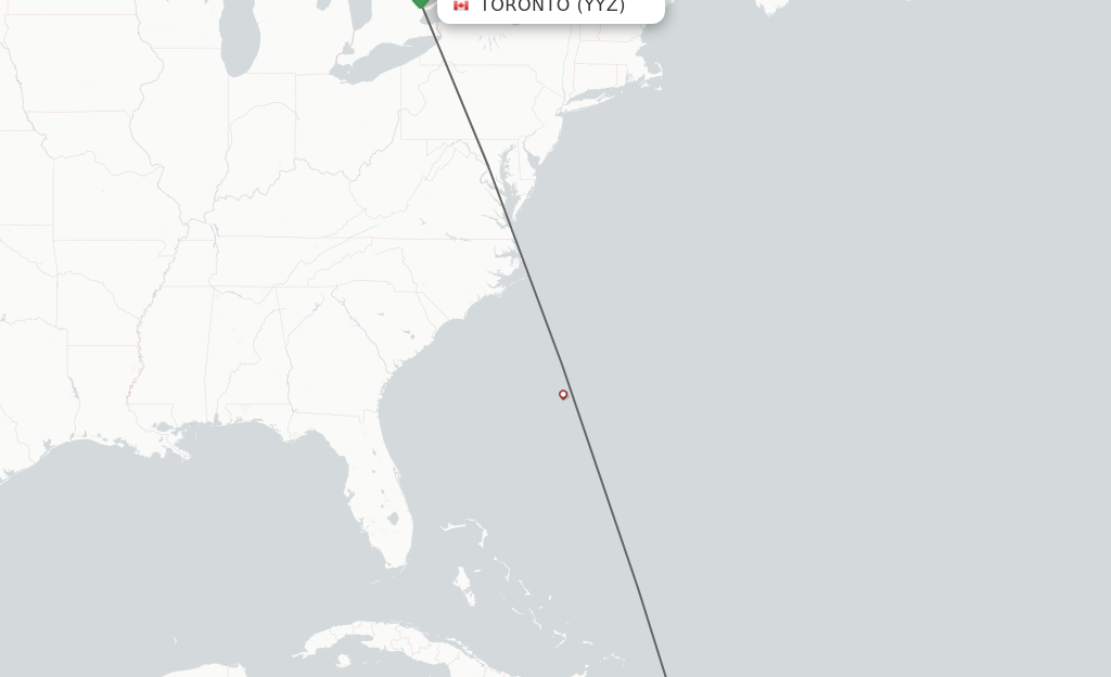 Direct non stop flights from Toronto to La Romana schedules