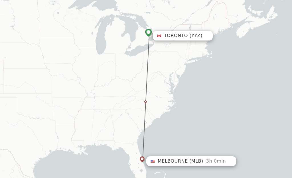 Direct non stop flights from Toronto to Melbourne schedules