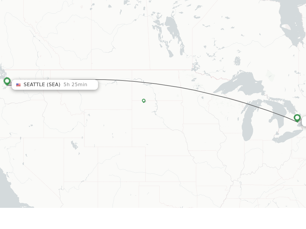 Direct non stop flights from Toronto to Seattle schedules